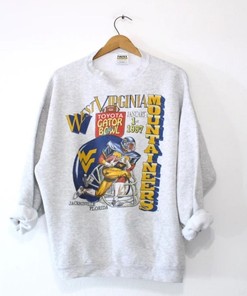 Vintage Style West Virginia University Mountaineers Sweatshirt, Vintage Style 90S Shirt West Virginia Sweater
