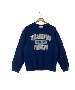 Vintage Style Wilmington Quakers Sewn Patch Sweatshirt Hoodie Football Game Day T-Shirt Lover