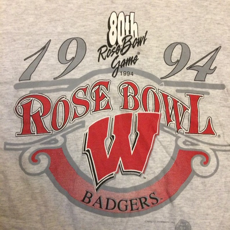 Vintage Style Wisconsin Badgers Rose Bowl 1994 Sweatshirt - Image 2