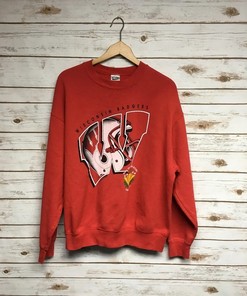 Vintage Style Wisconsin Badgers Rose Bowl Champions Sweatshirt, University Wisconsin Badgers Sweater