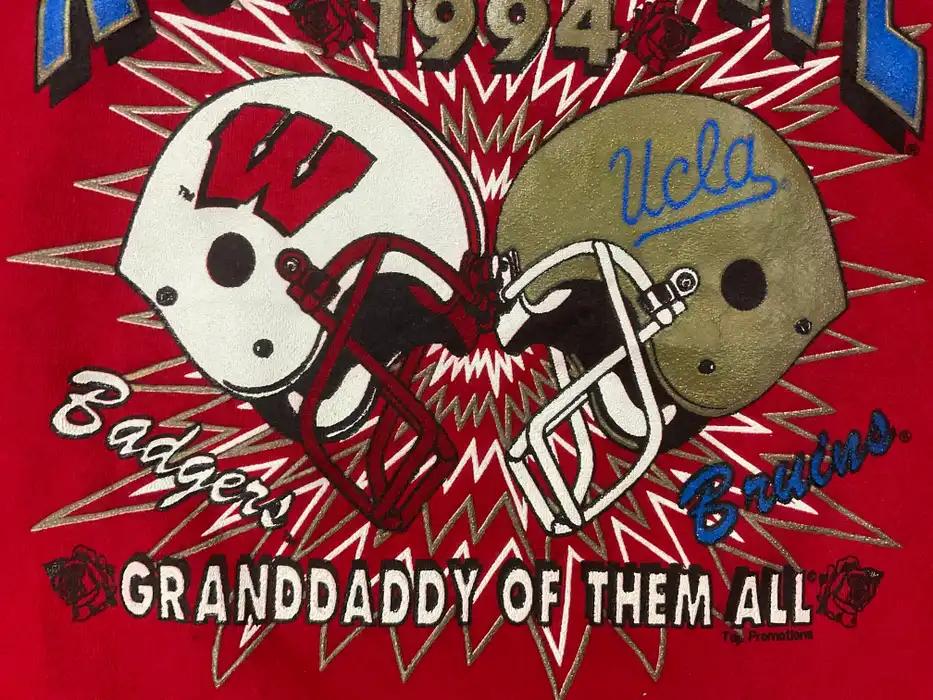 Vintage Style Wisconsin Badgers Sweatshirt - 1994 Rose Bowl Champs - Image 3
