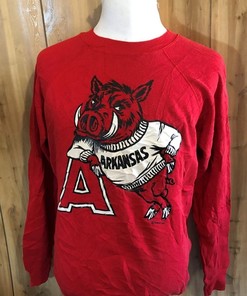 Vintage University Of Arkansas Razorbacks Ncaa Sweatshirt Classic 90S Arkansas Razorbacks Shirt