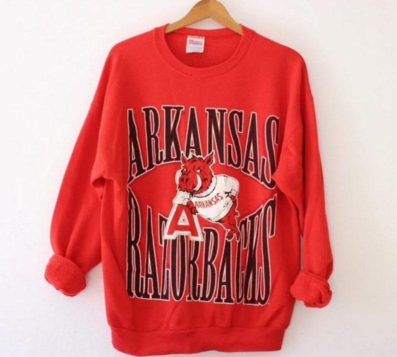Vintage University Of Arkansas Razorbacks Sweatshirt Classic Razorbacks Shirt And Hoodie