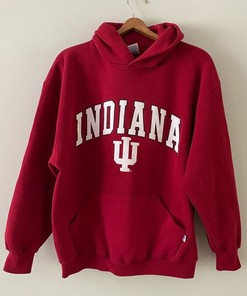 Vintage University Of Indiana Hoosiers Hoodie Sweatshirt, Indiana Hoosiers Sweater