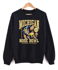 Vintage University Of Michigan Wolverines Rose Bowl Sweatshirt With Michigan Wolverines Hoodie Shirt
