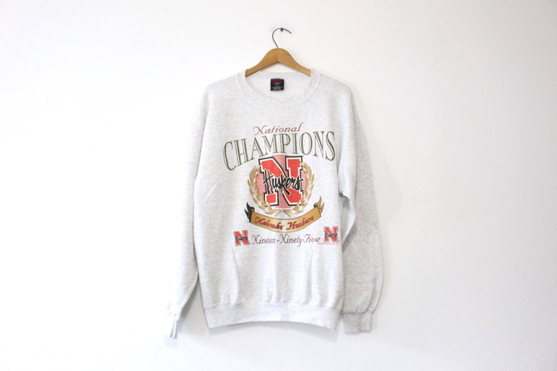 Vintage University Of Nebraska Cornhuskers Huskers National Champions 1995 Sweatshirt