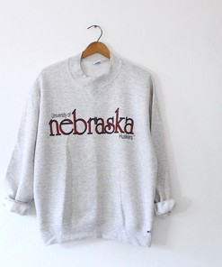 Vintage University Of Nebraska Cornhuskers Huskers Sweatshirt Hoodie, Ncaa Gist Fans