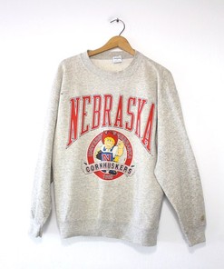 Vintage University Of Nebraska Cornhuskers Huskers Sweatshirt Shirt, Ncaa Hoodie