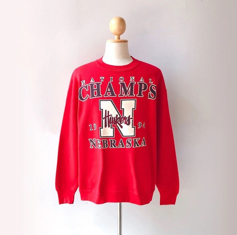 Vintage University Of Nebraska Huskers National Champions Sweatshirt