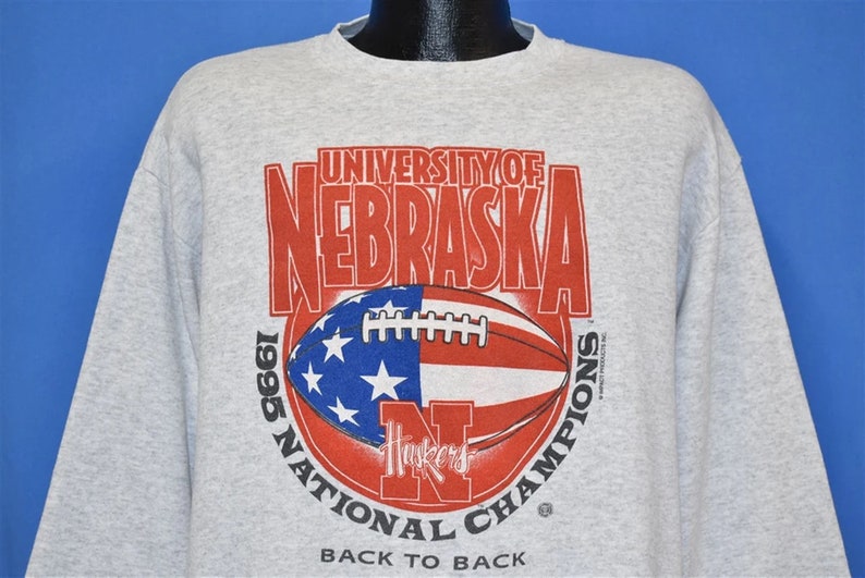 Vintage University Of Nebraska Huskers Sweatshirt, Nebraska Huskers Shirt Retro Style Unisex Shirt Hoodie - Image 2