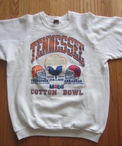 Vintage University Of Tennessee Vs Arkansas Cotton Bowl Sweatshirt Retro 90S Tennessee Shirt
