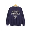 Vintage University Of Washington Huskies Big Logo Spell Out Print Crewneck Sportswear Style