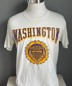 Vintage University Of Washington Huskies Ncaa College 1980S Crewneck Tshirt