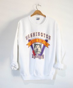 Vintage University Of Washington Huskies Rose Bowl 1991 1992 Sweatshirt, Ncaa Washington Shirts