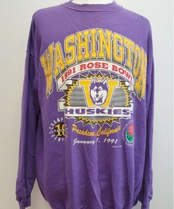 Vintage University Of Washington Huskies Rose Bowl 1991 Sweatshirt, Washington Huskies Shirt