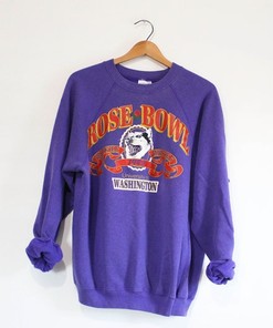 Vintage University Of Washington Huskies Rose Bowl 1993 Sweatshirt, Uw Basketball Hoodie College Student Gifts