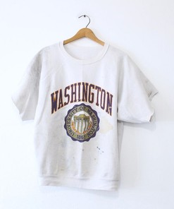 Vintage University Of Washington Huskies Sweatshirt Reprinted, Uw Basketball Hoodie College Student Gifts