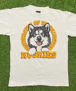 Vintage University Of Washington Huskies T Shirt Ncaa College Football 1990S 90S, Ncaa Washington Shirts