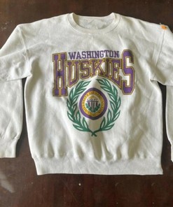 Vintage University Of Washington Logo Sweatshirt, University Of Washington Ncaa Shirt