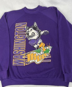 Vintage University Of Washington Logo Sweatshirt, University Of Washington Shirt