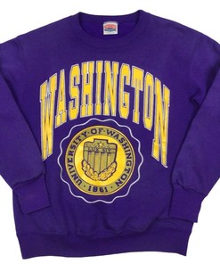 Vintage University Of Washington Sweatshirt, Washington Huskies Shirt