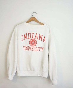 Vintage White Indiana University Sweatshirt, Three Options Unisex T Shirt, Unisex Sweashirt, Unisex Hoodied