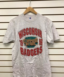 Vintage Wisconsin Badger State Pullover Sweatshirt - Football Fan Shirt - NCAA Gift