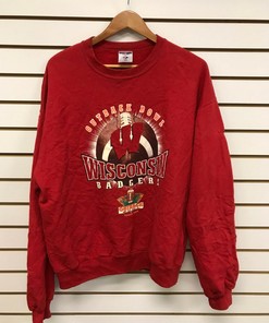 Vintage Wisconsin Badger State Pullover Sweatshirt - University Football Fan Gift