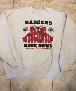 Vintage Wisconsin Badgers 1994 Rose Bowl Champions Sweatshirt - Classic NCAA Clothing