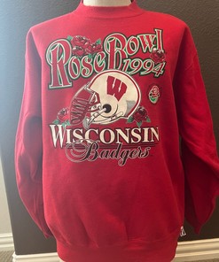 Vintage Wisconsin Badgers 1994 Rose Bowl Crewneck Sweatshirt - NCAA Football Gear for Fans