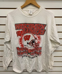 Vintage Wisconsin Badgers Back To Back Shirt, Perfect Gift for NCAA Fans