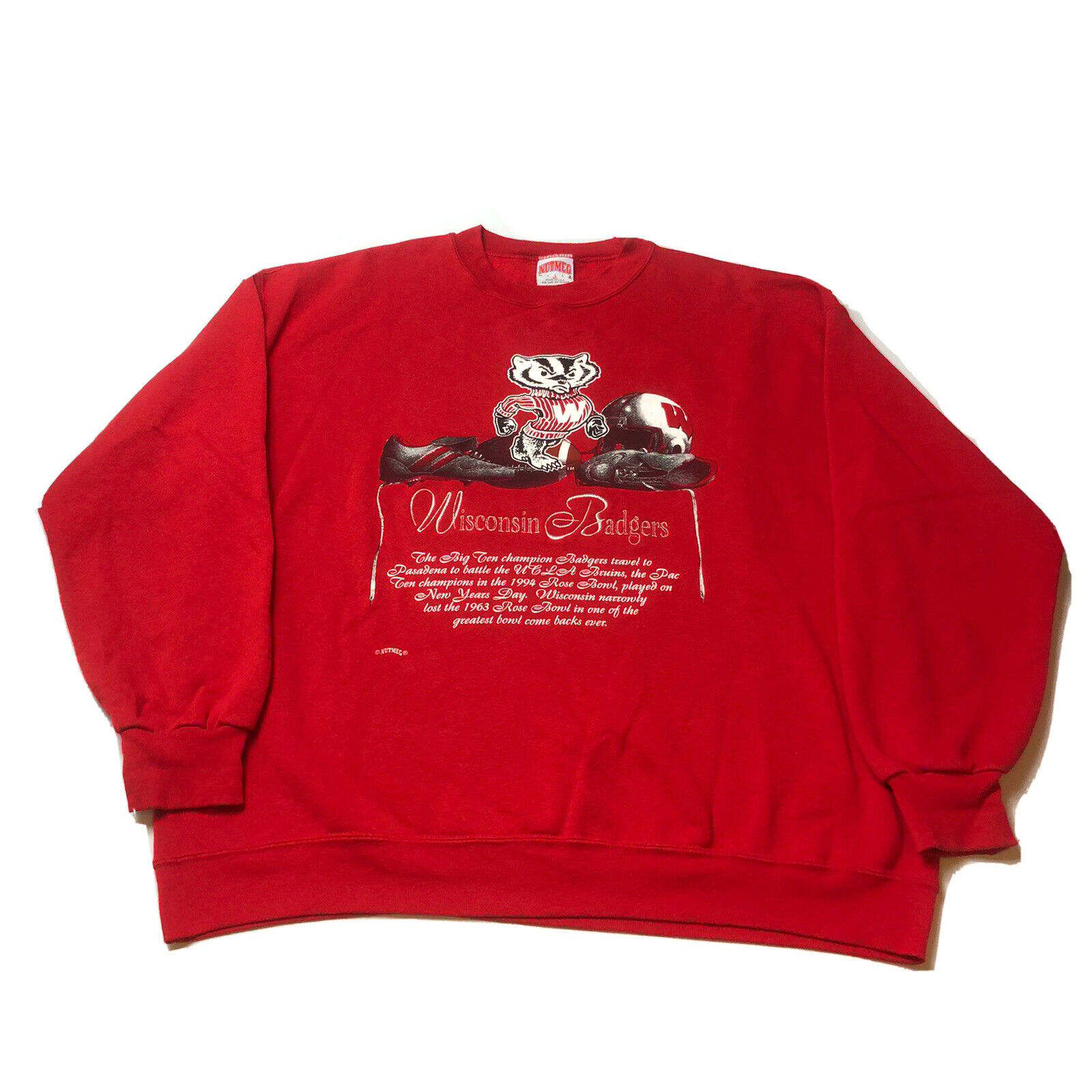 Vintage Wisconsin Badgers Crewneck Sweatshirt, Wisconsin Travel Gift, University Student Gift