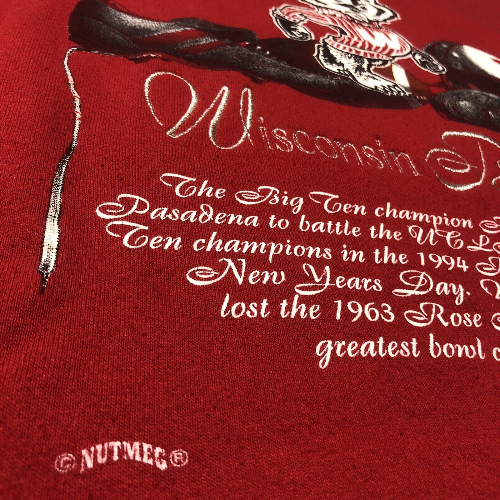 Vintage Wisconsin Badgers Crewneck Sweatshirt, Wisconsin Travel Gift, University Student Gift - Image 2