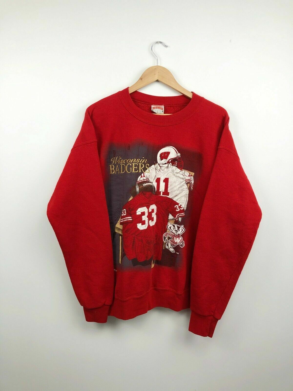 Vintage Wisconsin Badgers Mills Crew Neck Sweatshirt - Must-Have NCAA Gear