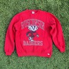 Vintage Wisconsin Badgers Red Sweater - Bucky Football Team Sweatshirt - NCAA Clothing