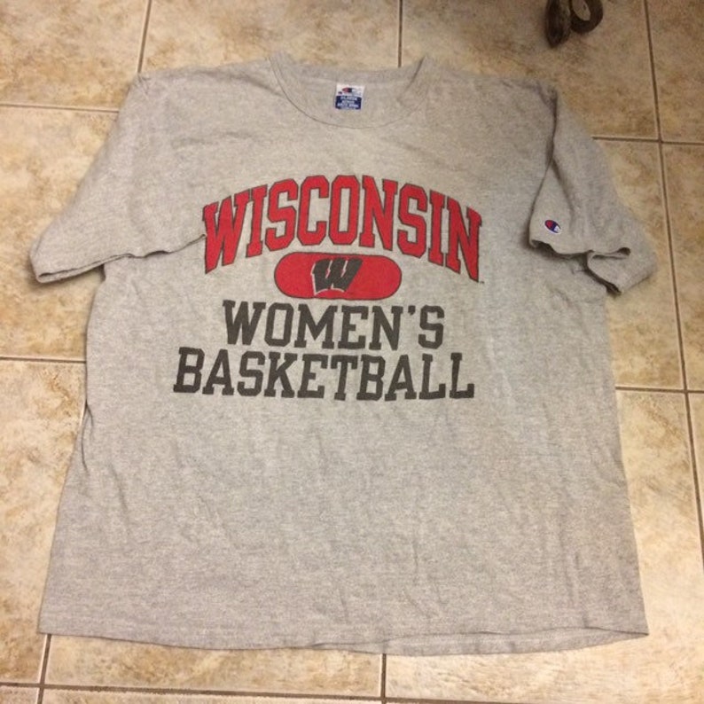 Vintage Wisconsin Badgers Women's Basketball Champion Shirt - NCAA Fashion for Fans