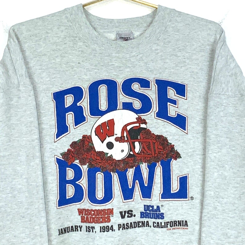Vintage Wisconsin Badgers vs UCLA Bruins 1994 Rose Bowl Sweatshirt - NCAA Game Day Gear - Image 2