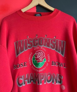 Vintage Wisconsin Rose Bowl Crewneck Shirt Hoodie, T-Shirt, Sweatshirt - Full Size Gifts For Fans