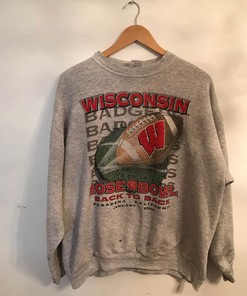 Vintage Wisconsin Rose Bowl Sweatshirt, Wisconsin Travel Gift, University Student Gift