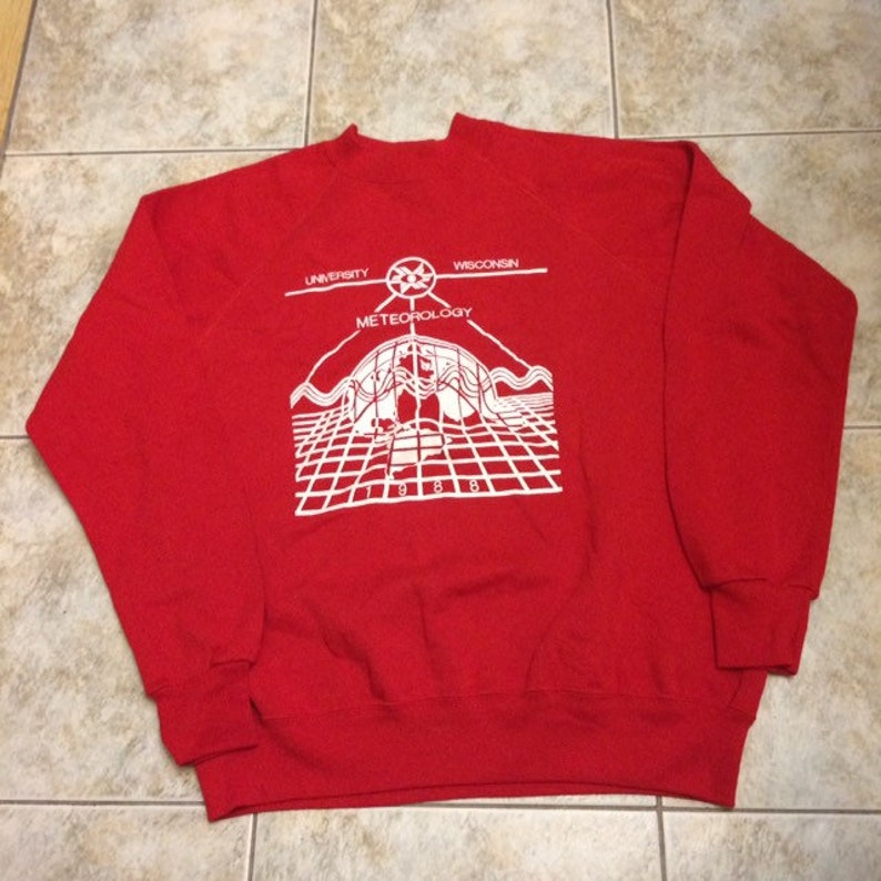 Vintage Wisconsin University Meteorology Sweatshirt - Great Gift for NCAA Fans