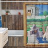 Vintage Women Illustration Shower Curtain | Waterproof Bath Curtain | Vintage Women Design | High-Quality Material