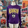 Vintage Women'S 1980S-90S Purple University Of Washington Uw Huskies Graphic Sweatshirt, Uw Huskies Sweatshirt