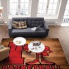 Vintage Wooden Plank Basketball Area Rug - Washable Home Decor with a Vintage Basketball Design
