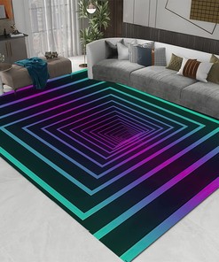 Visually Stimulating Swirl Area Carpet -  3D Design Perfect for Unique Home Decor