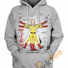 Vitruvian Saitama One Punch Man Hoodie 3D Print All Over