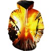 Volcano Explosion Scenic Hoodie 3D Print All Over