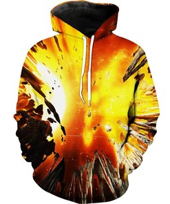 Volcano Explosion Scenic Hoodie 3D Print All Over