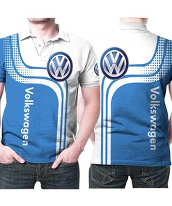 Volkswagen Vehicle Manufacturer Logo Brand 3D All Over Print Polo Shirt made with breathable fabric
