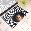 Vortex Illusion Area Rug - Halloween 3D Optical Illusion Rug - Horror Illusion Carpet with 3D Vortex Illusion