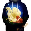 Vulpix And Ninetales Cartoon Hoodie 3D Print All Over